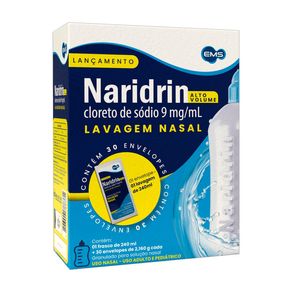 Naridrin Alto Volume 9mg/ml Granulado para Solução Nasal + 1 Frasco de 240ml + 30 Envelopes de 2,160g Cada