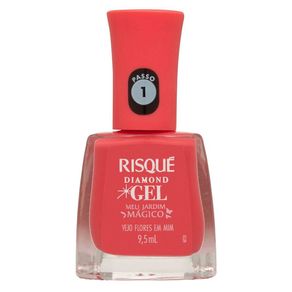 Esmalte Cremoso Risqué Diamond Gel Jardim Mágico Vejo Flores em Mim 9,5ml