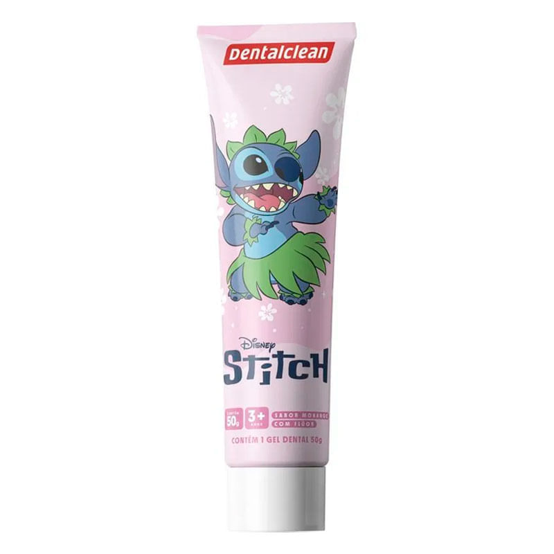 Gel Dental Infantil com Fluor Dentalclean Stitch Sabor Morango 50g — foto 3