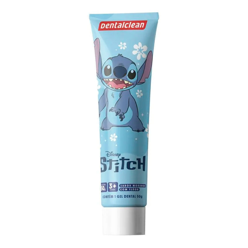 Gel Dental Infantil com Fluor Dentalclean Stitch Sabor Morango 50g — foto 4