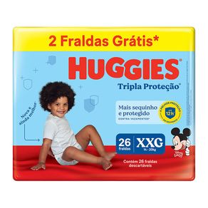 Fralda Huggies Tripla Proteção Disney XXG 26 Unidades