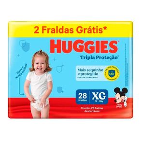 Fralda Huggies Tripla Proteção Disney XG 28 Unidades