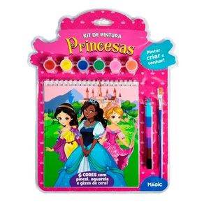 Livro Kit de Pintura Princesas Pintar, Criar e Sonhar 1 Unidade