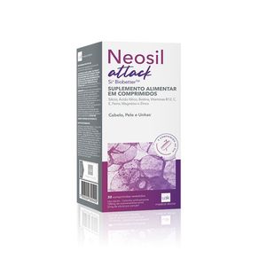 Suplemento Alimentar Neosil Attack para Cabelos, Unhas e Pele 30 Comprimidos Revestidos