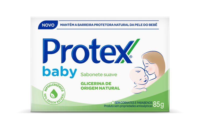 Sabonete Em Barra Protex Baby Glicerina Natural 85g