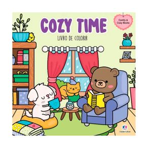 Livro de Colorir Comfy & Cozy Books Cozy Time 1 Unidade