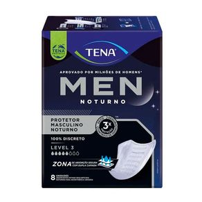 Absorvente Protetor Masculino Tena Men Level 3 Noturno 8 Unidades