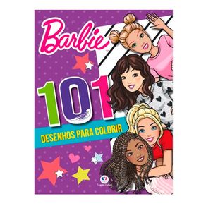 Livro Infantil Barbie 101 Desenhos Para Colorir 1 Unidade