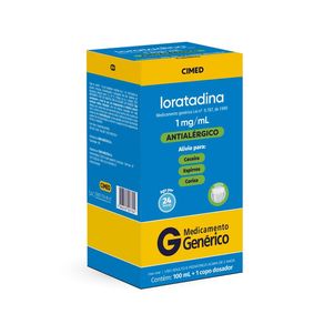 Loratadina 1mg/ml Frasco 100ml + Copo Dosador - Cimed