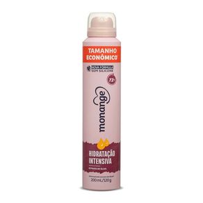Desodorante Antitranspirante Aerossol Feminino Monange Hidratação Intensiva 200ml