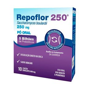 Repoflor 250mg Pó Oral Sabor Abacaxi 10 Sachês