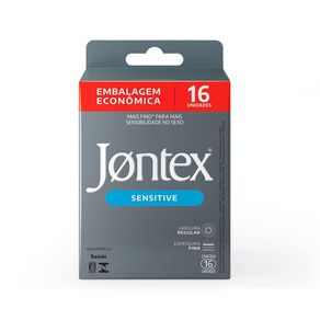 Preservativo Camisinha Jontex Sensitive 16 Unidades