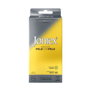 Preservativo Camisinha Jontex Pele Com Pele 4 Unidades