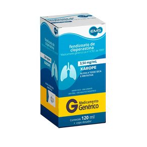 Fendizoato de Cloperastina EMS Sabor Coco 120ml + Copo Dosador