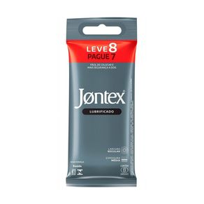 Preservativo Camisinha Jontex Lubrificado Leve 8 Pague 7 Unidades