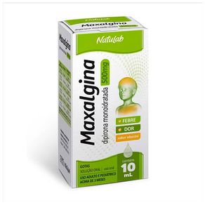 Maxalgina 500mg Solução Gotas Sabor Abacaxi 10ml