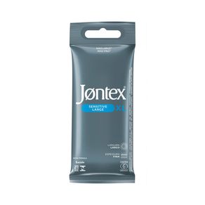 Preservativo Camisinha Jontex Sensitive XL 6 Unidades