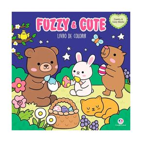 Livro de Colorir Comfy & Cozy Books Fuzz And Cute 1 Unidade