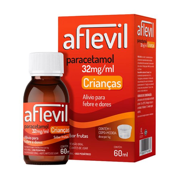 Aflevil 32mg/ml Suspensão Oral Sabor Frutas 60ml + Copo Dosador