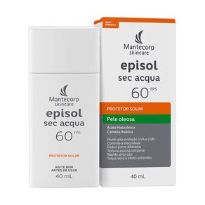 Protetor Solar Facial Episol Sec Acqua Sem Cor FPS60 40ml