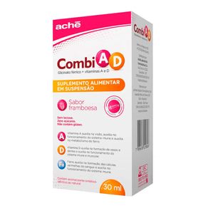 Suplemento Alimentar Combi AD Sabor Franboesa 30ml + Seringa Dosadora