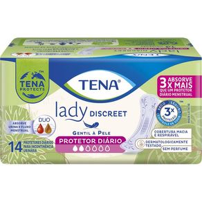 Protetor Diário Tena Lady Discreet Liner 14 Unidades