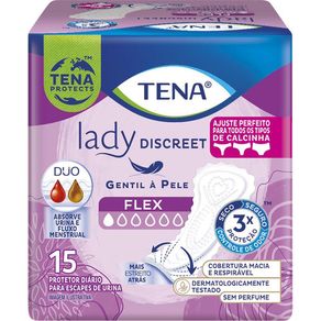 Protetor Diário Tena Lady Discreet Flex 15 Unidades