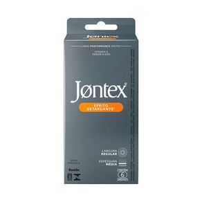 Preservativo Camisinha Jontex Marathon Efeito Retardante 6 Unidades