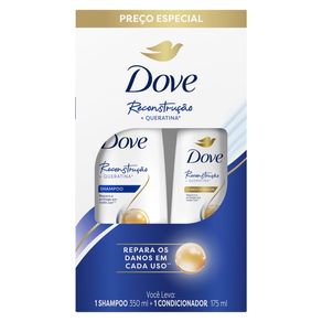 Kit Dove Reconstrução Shampoo 350ml + Condicionador 175ml