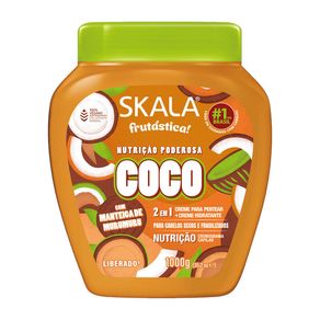 Creme para Pentear + Creme Hidratante Skala Frutástica Nutrição Poderosa Coco 1kg