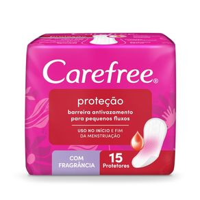 Protetor Diário Carefree Proteção Com Fragrância 15 Unidades