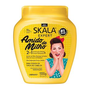 Creme para Pentear + Creme Hidratante Skala Expert Amido de Milho 1kg