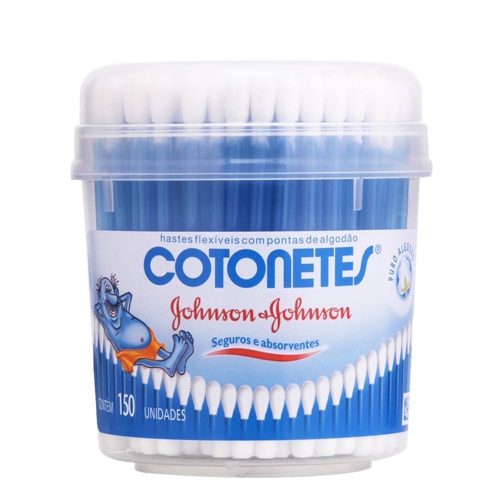 Hastes Flexíveis Cotonetes Pote 150 unidades