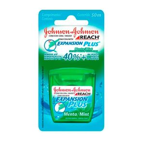 Fio Dental Johnson & Johnson Reach Expansion Plus Sabor Menta 50m