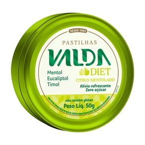 Pastilhas Valda Diet Sabor Citrus Mentolado 50g