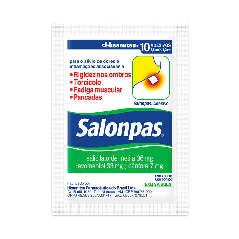Salonpas Adesivo Pequeno 10 Unidades