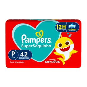 Fralda Pampers Super Sequinha Mega P 42 Unidades
