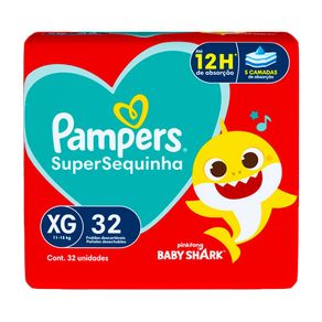 Fralda Pampers Super Sequinha Mega XG 32 Unidades