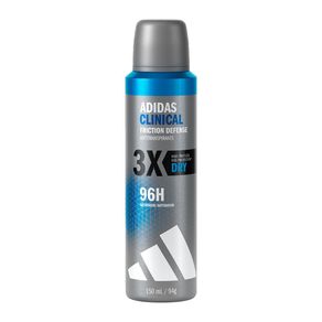 Desodorante Antitranspirante Aerossol Adidas Clinical Friction Defense Dry Masculino 150ml
