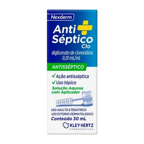 Anti-Séptico Clo 0,01ml/ml Solução Aquosa 30ml + Aplicador