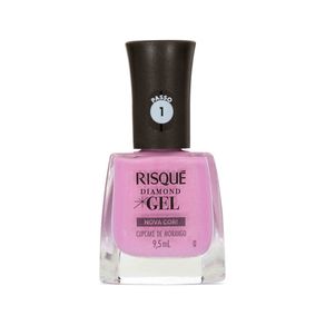 Esmalte Cremoso Risqué Diamond Gel Nova Cor! Cupcake de Morango 9,5ml