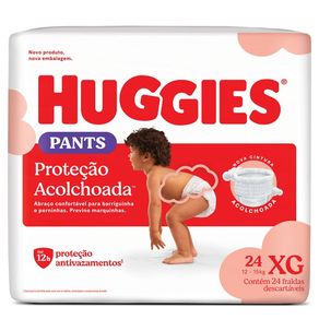 Fralda Huggies Roupinha Pants Proteção Acolchoada XG 24 Unidades