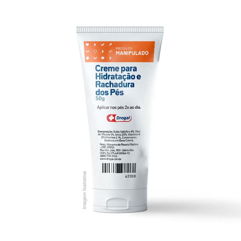 Creme para Hidratação e Rachadura dos Pés 50g