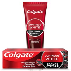 Creme Dental Clareador Colgate Luminous White Carvão Ativado 70g