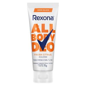 Desodorante Corporal em Creme para Partes Íntimas e Mais Rexona All Body Deo Fresh Citrus 75g