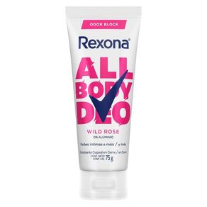 Desodorante Corporal em Creme para Partes Íntimas e Mais Rexona All Body Deo Wild Rose 75g