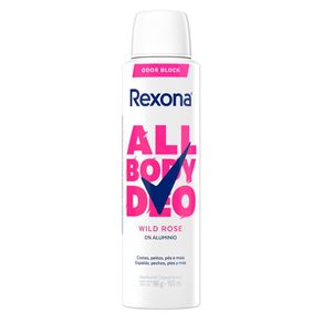 Desodorante Corporal Aerossol para Peitos, Coxas, Pés e Mais Rexona All Body Deo Wild Rose 150ml