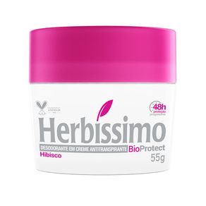 Desodorante Antitranspirante em Creme Herbíssimo Bio Protect Hibisco 55g