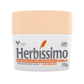Desodorante Antitranspirante em Creme Herbíssimo Bio Protect Vanilla 55g