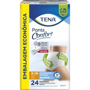 Roupa Íntima Tena Pants Confort P/M Embalagem Econômica 24 Unidades
